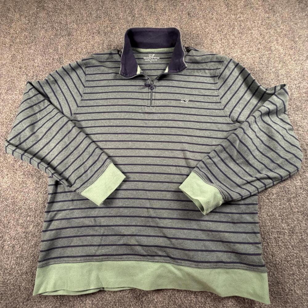 Vineyard Vines Men's Striped Pullover Sweater Size Large #1363
